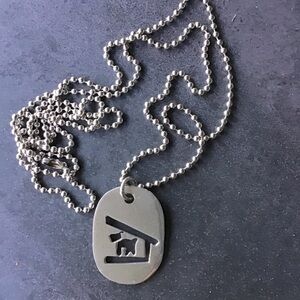 Sterling Silver Pendant Necklace with Dog Design